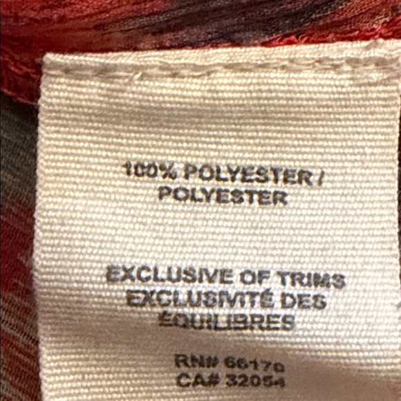 Free People Day Dreamer Red Orange Batwing Sleeve Lace Blouse Size Large - Picture 8 of 8